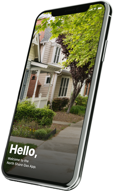 North Shore Gas app phone home screen